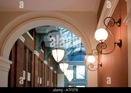 Stock photo of the interior architecture at the prestigious music conservatory and preparatory The Peabody Institute Stock Photo