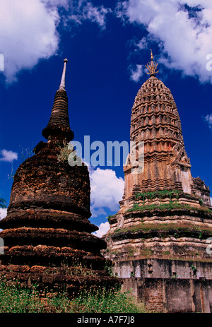 Wat Phra Si Rattana Mahathat, Si Satchanalai Historical Park, Sukhothai Province, Thailand, Southeast Asia, Asia Stock Photo