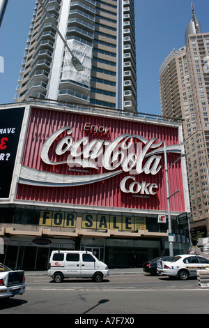 Coca-Cola sign Kings Cross Sydney, New South Wales Australia Stock Photo