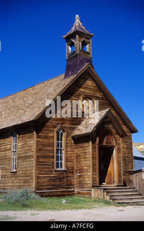 Methodist Church in Bodie Ghost Town, California, USA Stock Photo