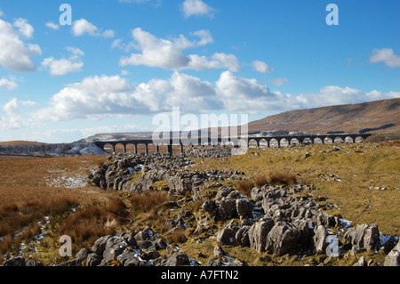 Ribblehead Viaduct, Yorkshire Dales Stock Photo