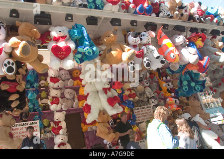 Regent Street International Festival with funfair soft toy stall Stock Photo