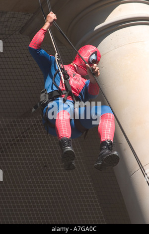 Regent Street International Festival with funfair and spiderman demo Stock Photo