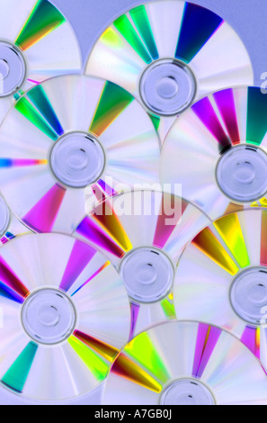 Blank recordable CDs Stock Photo