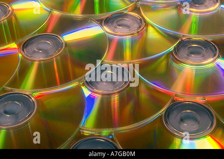 Blank recordable CDs Stock Photo