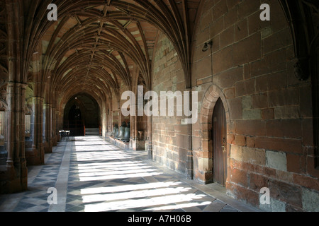 Cloisters at Worcester Cathedral Stock Photo