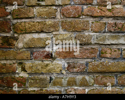 Brick pattern of medieval wall Brugge Bruges Belgium background Stock Photo