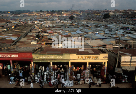 Kumasi (ashanti) Ghana Kejetia Market West Africas Largest Stock Photo ...