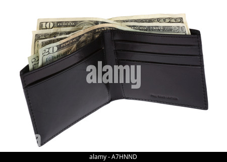 Wallet with cash Stock Photo
