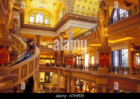 Inside the Forum Shops area at Caesar's Palace complex, Las Vegas, NV. USA Stock Photo
