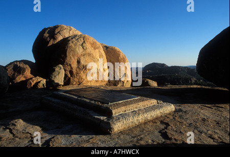 Cecil Rhodes grave Malindidzimu Matobo National Park Zimbabwe Stock Photo