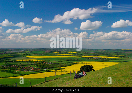 View from Ivinghoe Beacon Stock Photo