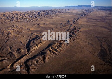 SAN ANDREAS FAULT, Aerial of fault in Carrizo Plain, Central California