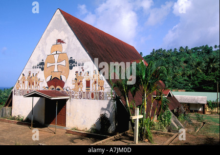 Dominica West Indies Caribbean Carib Reserve Catholic Church at Salybia Stock Photo