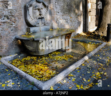 Water fountain Piazza Pietro Dâ Illiria Rome Italy Stock Photo