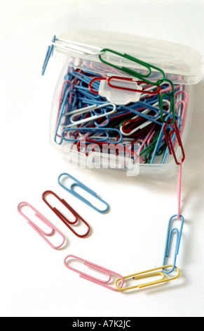 PAPER CLIPS Stock Photo