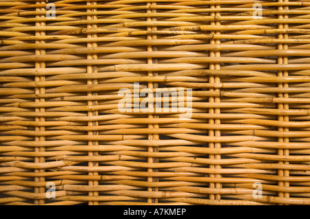 Detail of the pattern in rattan furniture Stock Photo