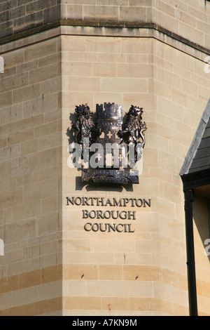 Northampton City Centre Borough council offices early morning  town centre england uk gb Stock Photo