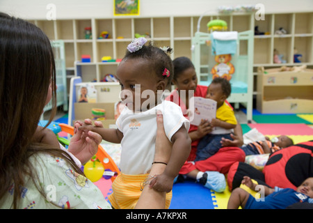 Early Headstart Child Care Program Stock Photo