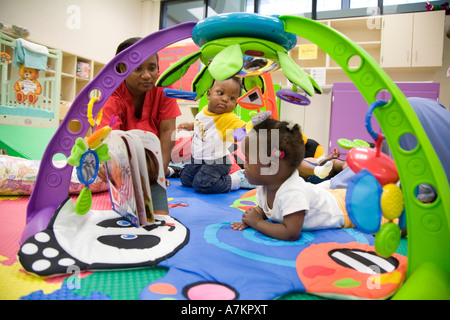 Early Headstart Child Care Program Stock Photo