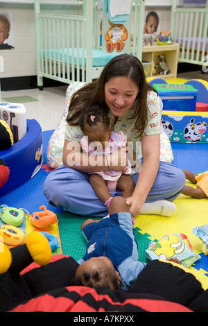 Early Headstart Child Care Program Stock Photo