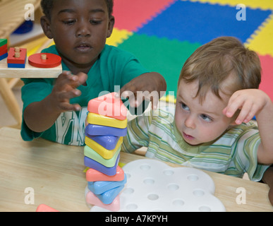 Early Headstart Child Care Program Stock Photo