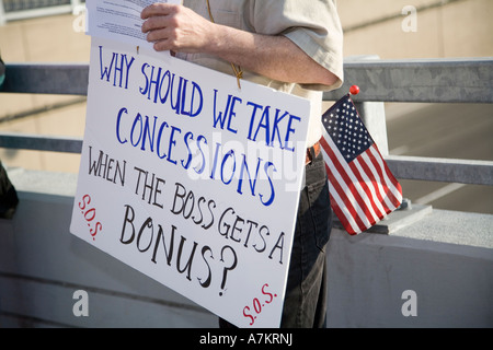 Collective Bargaining in Auto Industry Stock Photo