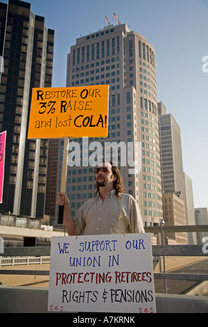 Collective Bargaining in Auto Industry Stock Photo