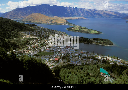 Bob s Peak New Zealand Queenstown View of Queenstown Stock Photo