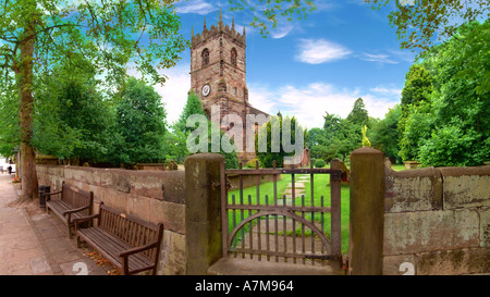 prestbury church St Peters Stock Photo