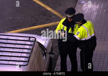 Policia Local La Rambla Barcelona Spain Spanish Illegal Parking Tcikets 