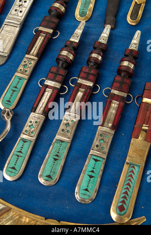 Tuareg trinkets for sale, Libya Stock Photo