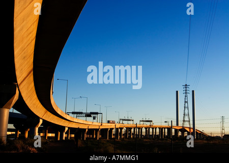 Roads and Bridges / The Bolte Bridge in Melbourne Victoria Australia. Stock Photo