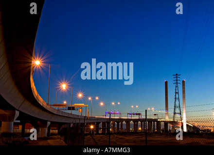 Roads and Bridges / The Bolte Bridge in Melbourne Victoria Australia. Stock Photo