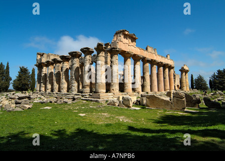 Temple of Zeus, Cyrene, Greek / Roman ruins, Libya Stock Photo