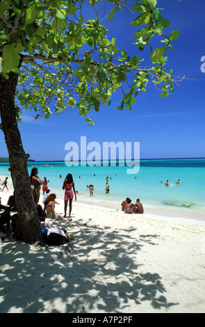 Cuba, Holguin Province, Guardalavaca, Playa Esmeralda Stock Photo