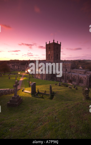 St. David's Cathedral, St. David's, Pembrokeshire, Wales, UK Stock Photo