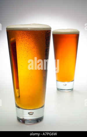 Traditional light Pale Ale in studio Stock Photo