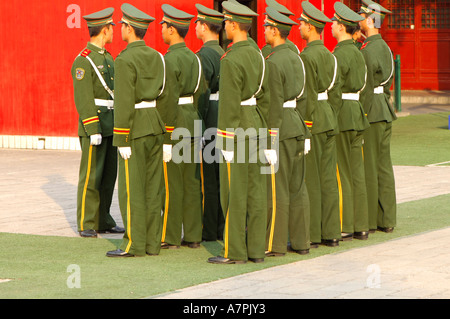 Platoon of the People's Liberation Army China Stock Photo