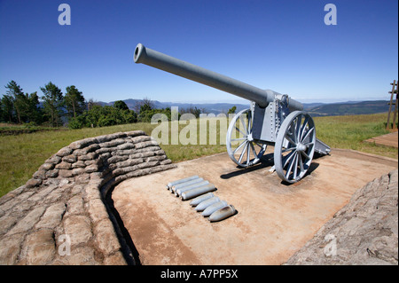 The Long Tom Canon on Long Tom pass near Sabie the canon was used in the Anglo Boer War 1899 1902 Long Tom Pass Stock Photo