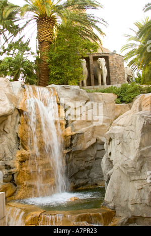 Mandalay Bay Casino and Hotel in Las Vegas Nevada with the gold flecked windows. Stock Photo