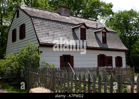 Ferry House Where General Washington gathered with commanders before moving on Trenton during US Revolution Stock Photo