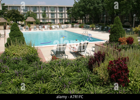 Virginia Washington Dulles Airport commercial flight,flying,airlines,Marriott,hotel,currency,money,swimming pool,VA0816040004 Stock Photo