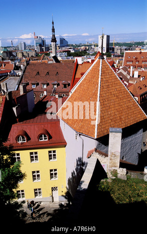 Baltic States, Estonia, Tallinn, Pikk Jalg Street, former city gate protecting the access to the high city of Toompea Stock Photo