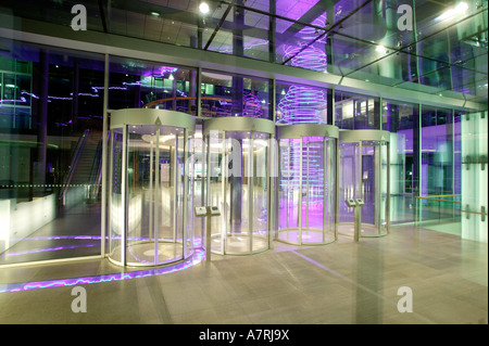 Interior of shopping mall, Atrium Basler Mall, Frankfurt, Hesse, Germany Stock Photo