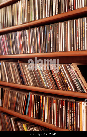 Library Compact Discs many compact discs Stock Photo - Alamy