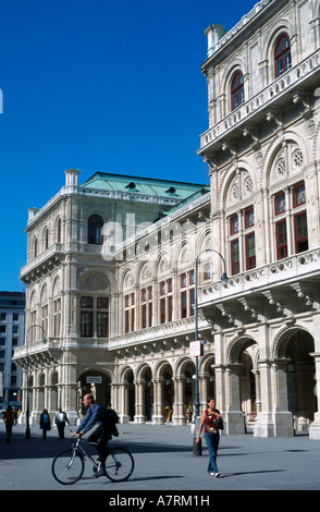 Entertainment building at roadside Vienna State Opera Vienna Austria Stock Photo