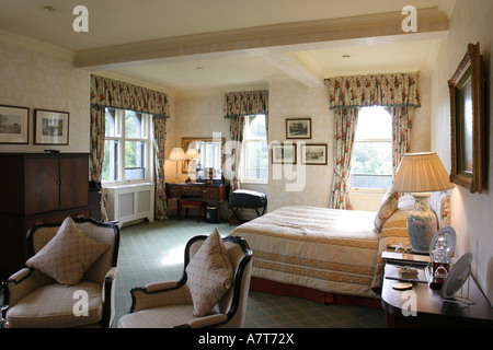 Interiors of bedroom, Ashford Castle, Ireland Stock Photo