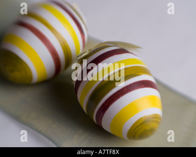 Close-up of Easter eggs Stock Photo