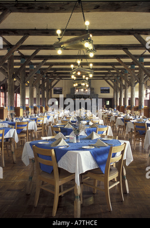 North America, USA, Washington, Mt. Rainier National Park. dining room at Paradise Inn . fall Stock Photo